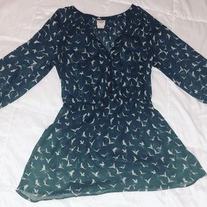 Mossimo Sheer Blue Blouse!